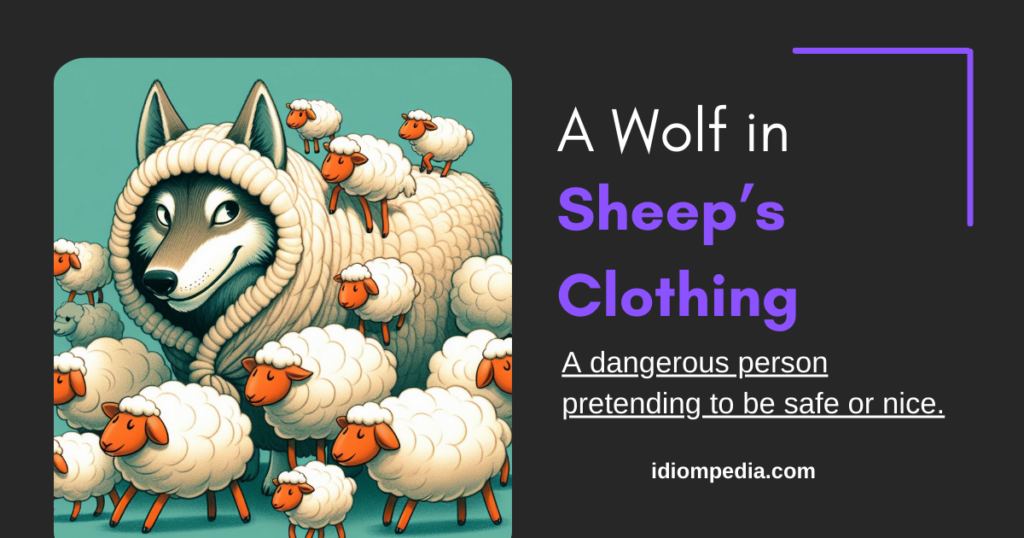 a wolf in sheeps clothing meaning and example