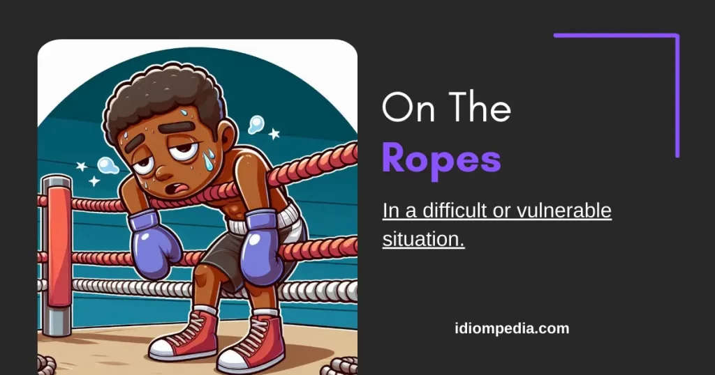 on the ropes boxing game idiom