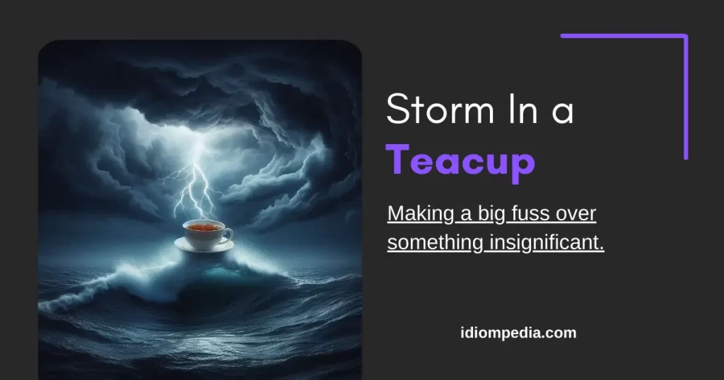 storm in a cup rain idiom